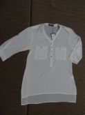 Camisa branca transparente